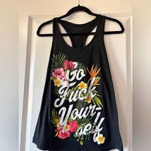 Spencer’s Go F Yourself Tank Womens Size Medium